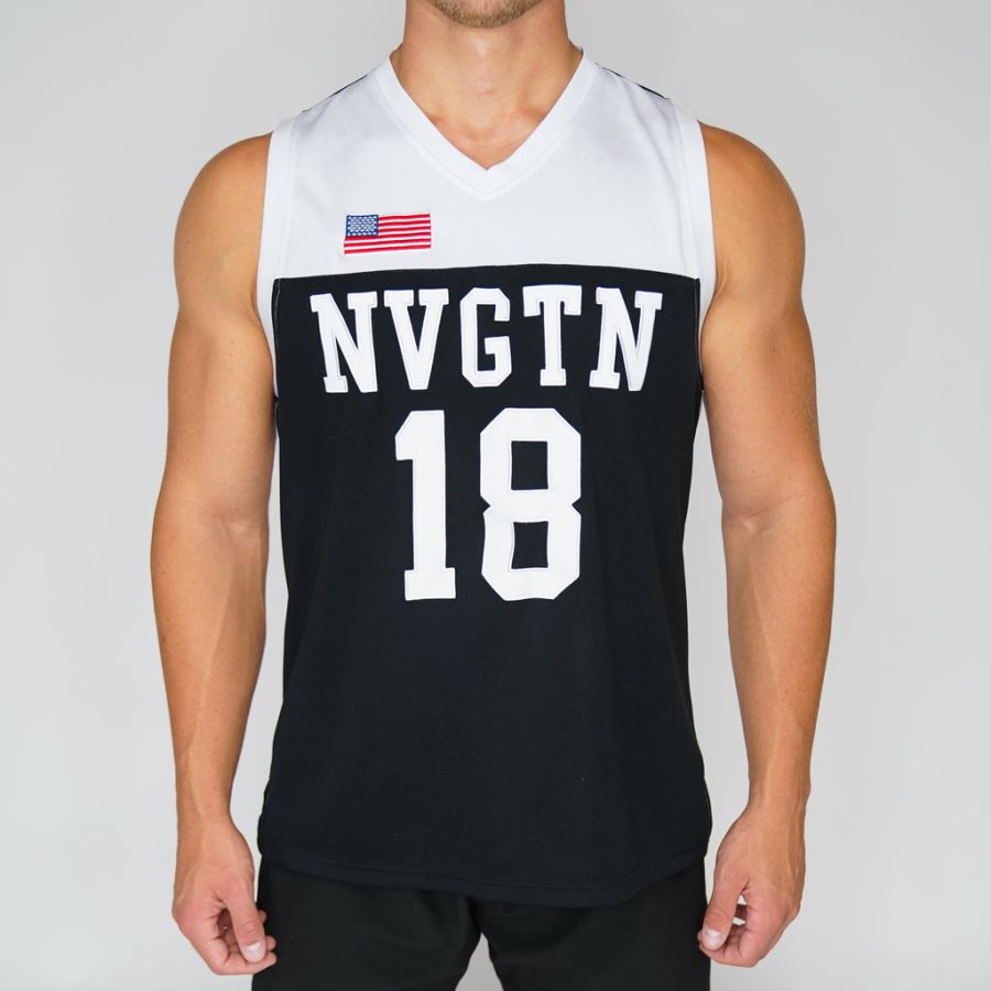 Black Men's NVGTN Jersey Jersey Dubai | zVuZWV7O