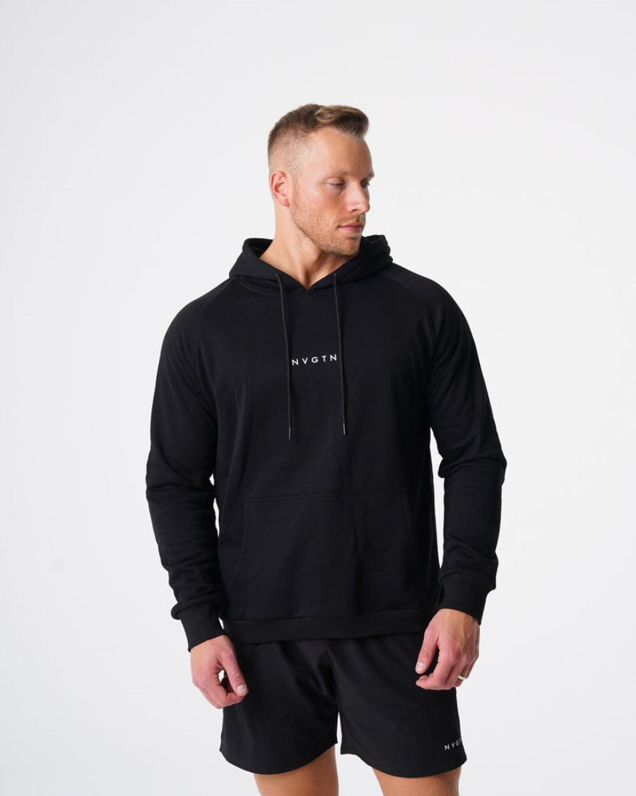 Black Men's NVGTN Lounge Hoodie Dubai | Zk3WwCXA