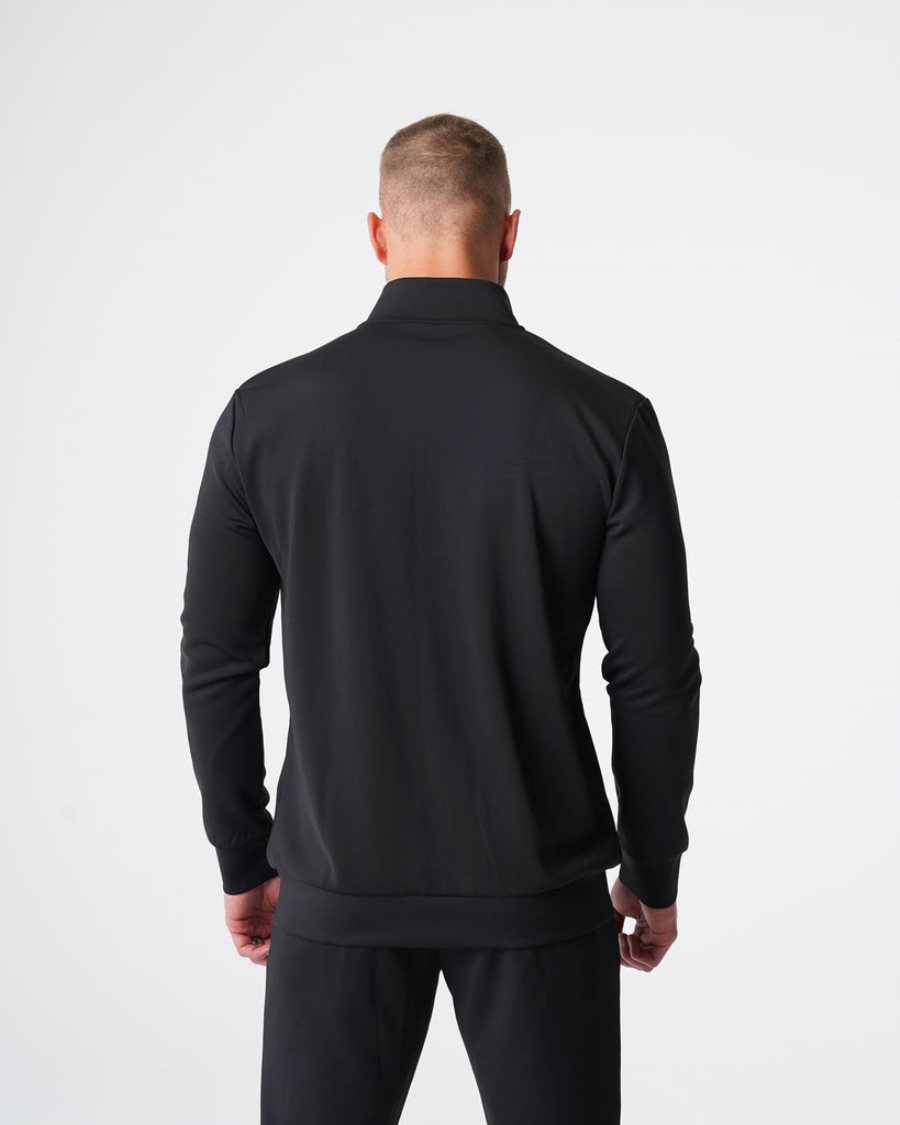 Black Men's NVGTN Track Jackets Dubai | eiyCMETq