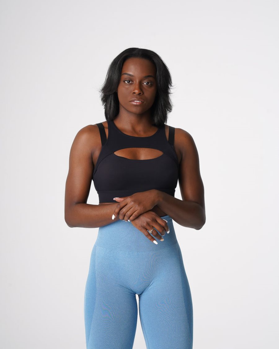 Black Women's NVGTN Apex Sports Bra Dubai | zV5Vnf8v