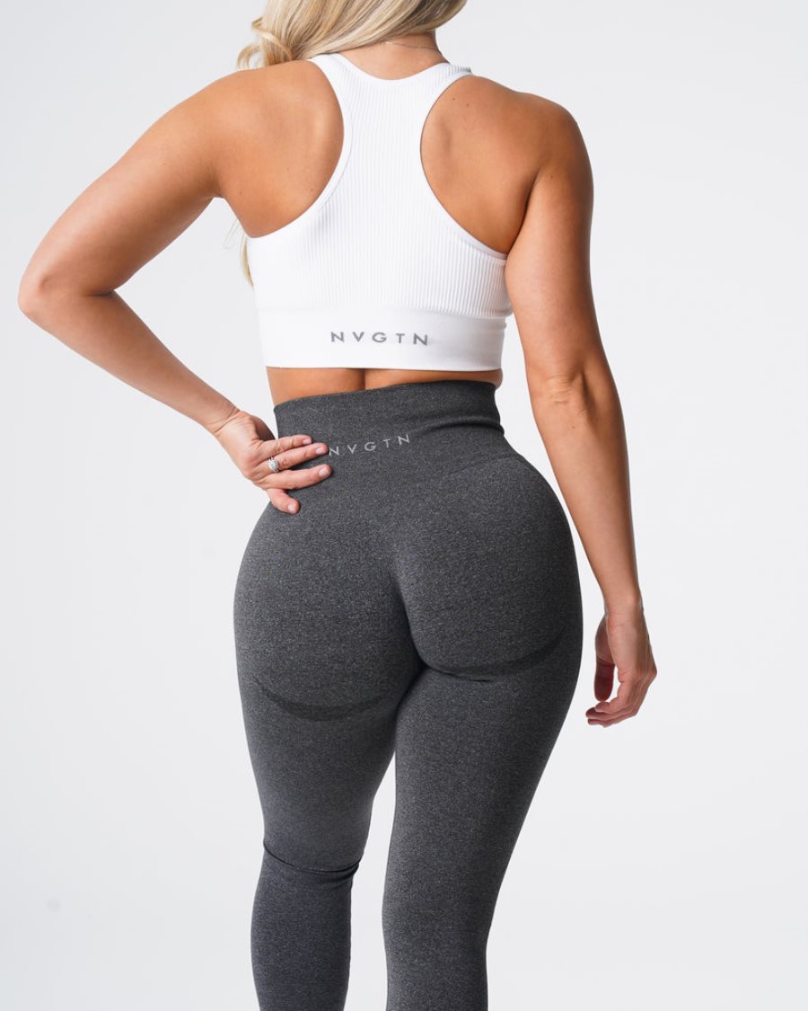 Black Women's NVGTN Contour Seamless Leggings Dubai | R0RDgmdy