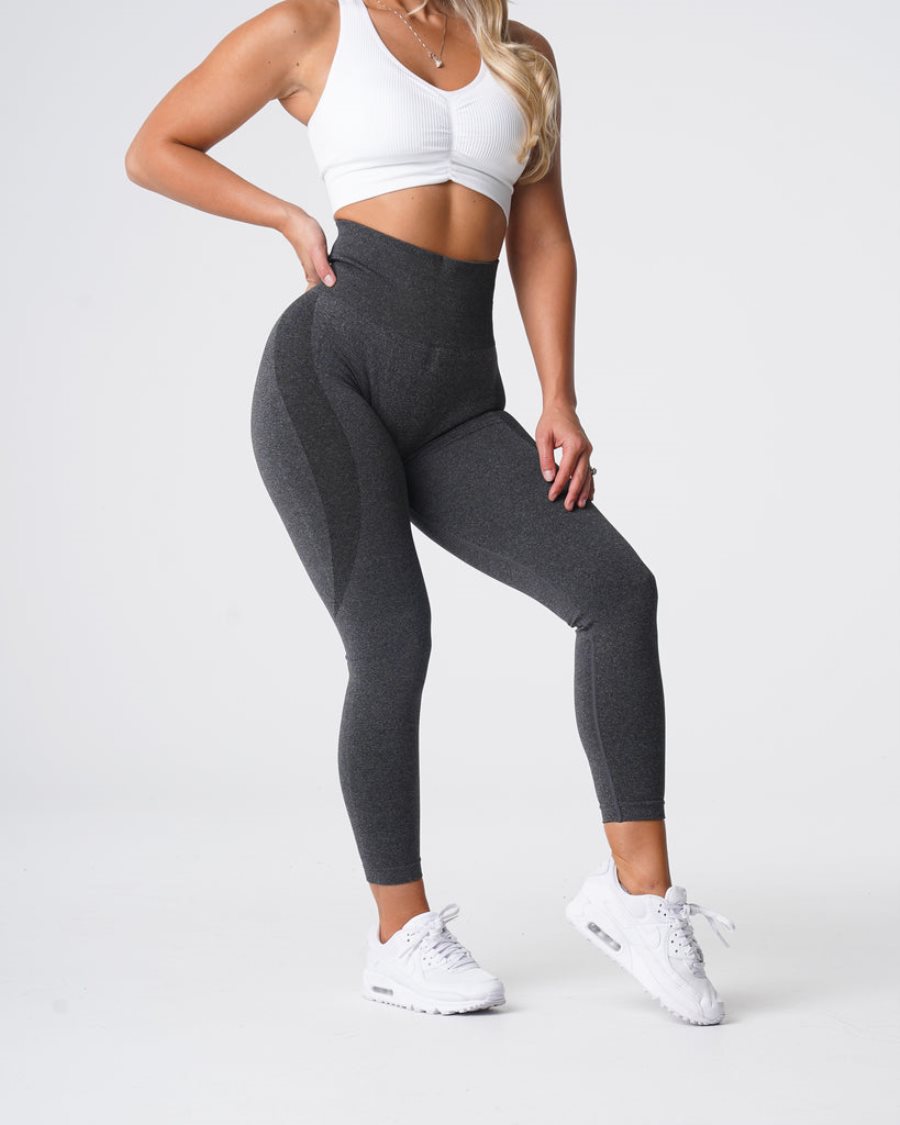 Black Women's NVGTN Contour Seamless Leggings Dubai | R0RDgmdy