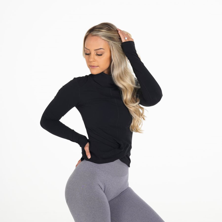 Black Women's NVGTN Focus Pullover Dubai | mFWTr2TC