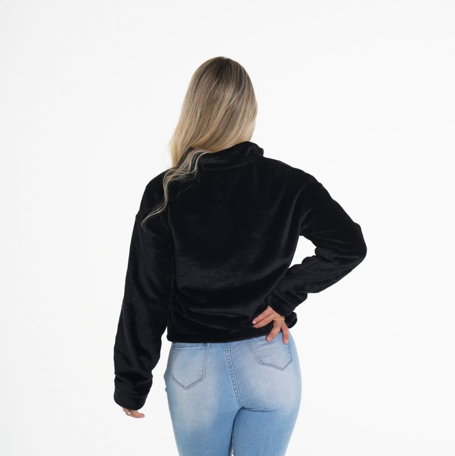 Black Women's NVGTN Full Length Teddy Fleece Dubai | bxCdjy6v