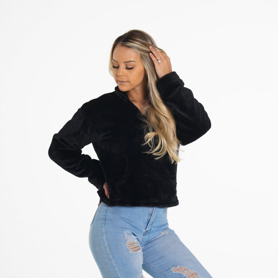 Black Women\'s NVGTN Full Length Teddy Fleece Dubai | bxCdjy6v