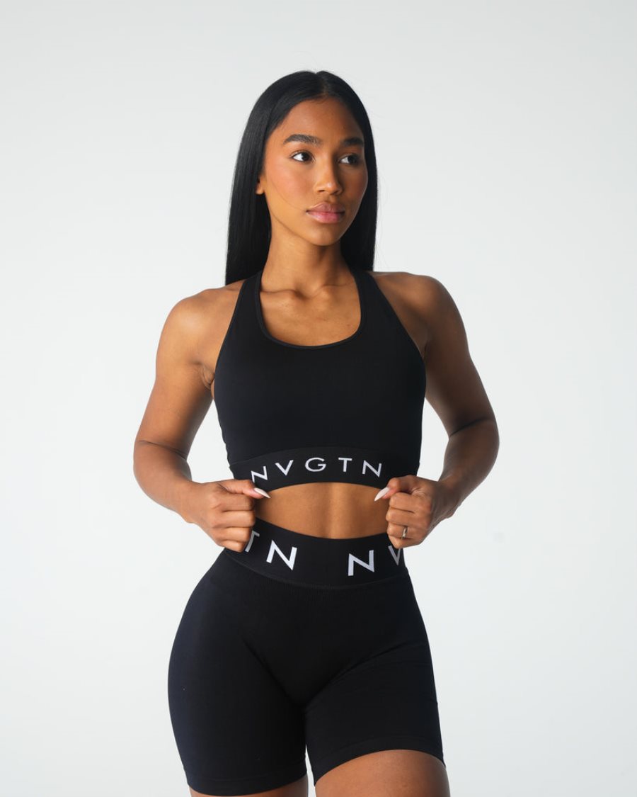 Black Women\'s NVGTN Legacy Sport Seamless Sports Bra Dubai | lsrBytbU