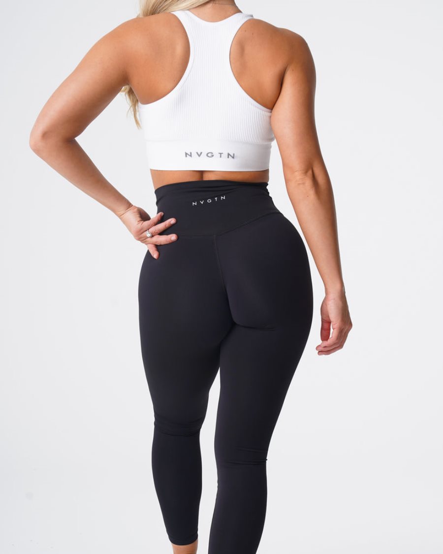 Black Women's NVGTN Signature 2.0 Leggings Dubai | eD6SNwYb