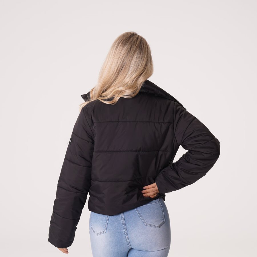 Black Women's NVGTN Winter Nights Puffer Jackets Dubai | O4dfW8QV