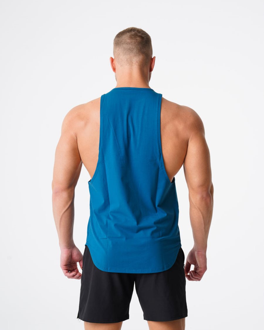 Blue Men's NVGTN Pulse Edge Tanks Dubai | YRdXhGjZ