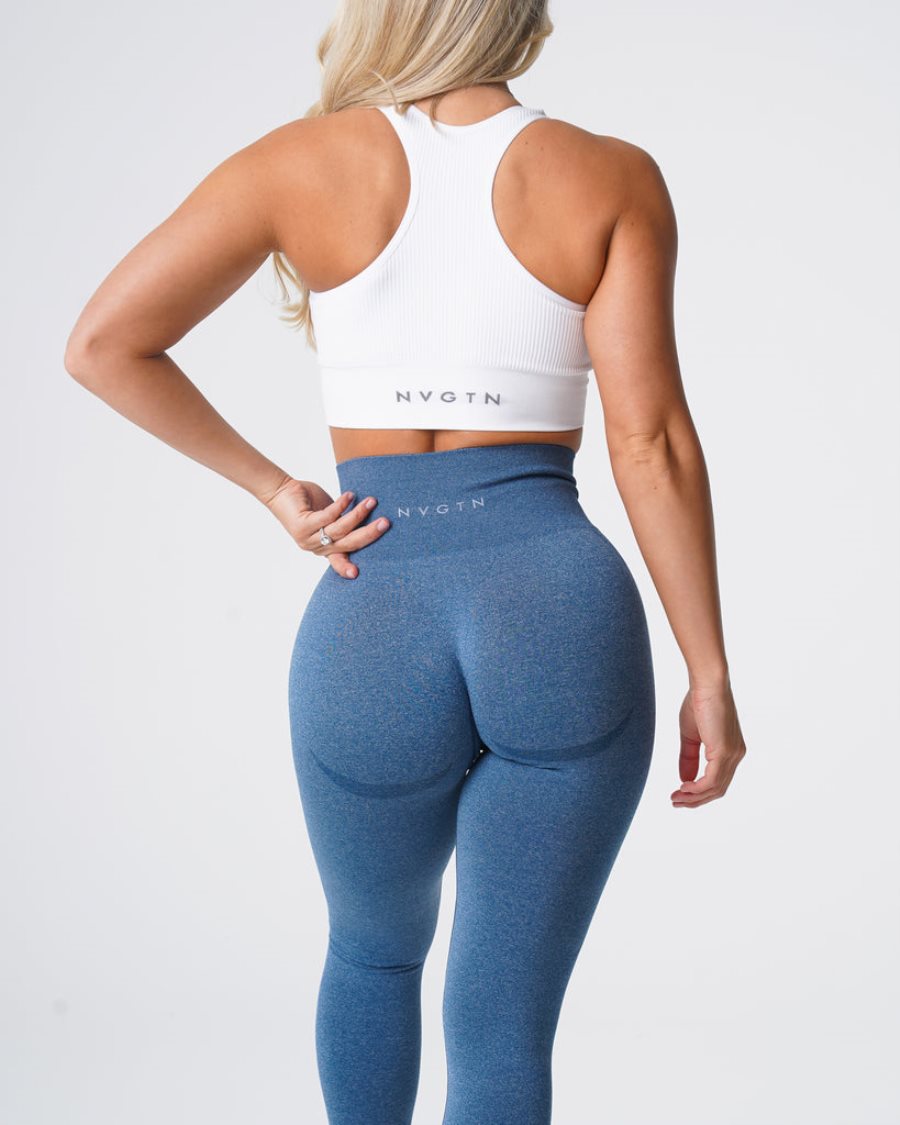 Blue Women's NVGTN Contour Seamless Leggings Dubai | rzr2s9Dj