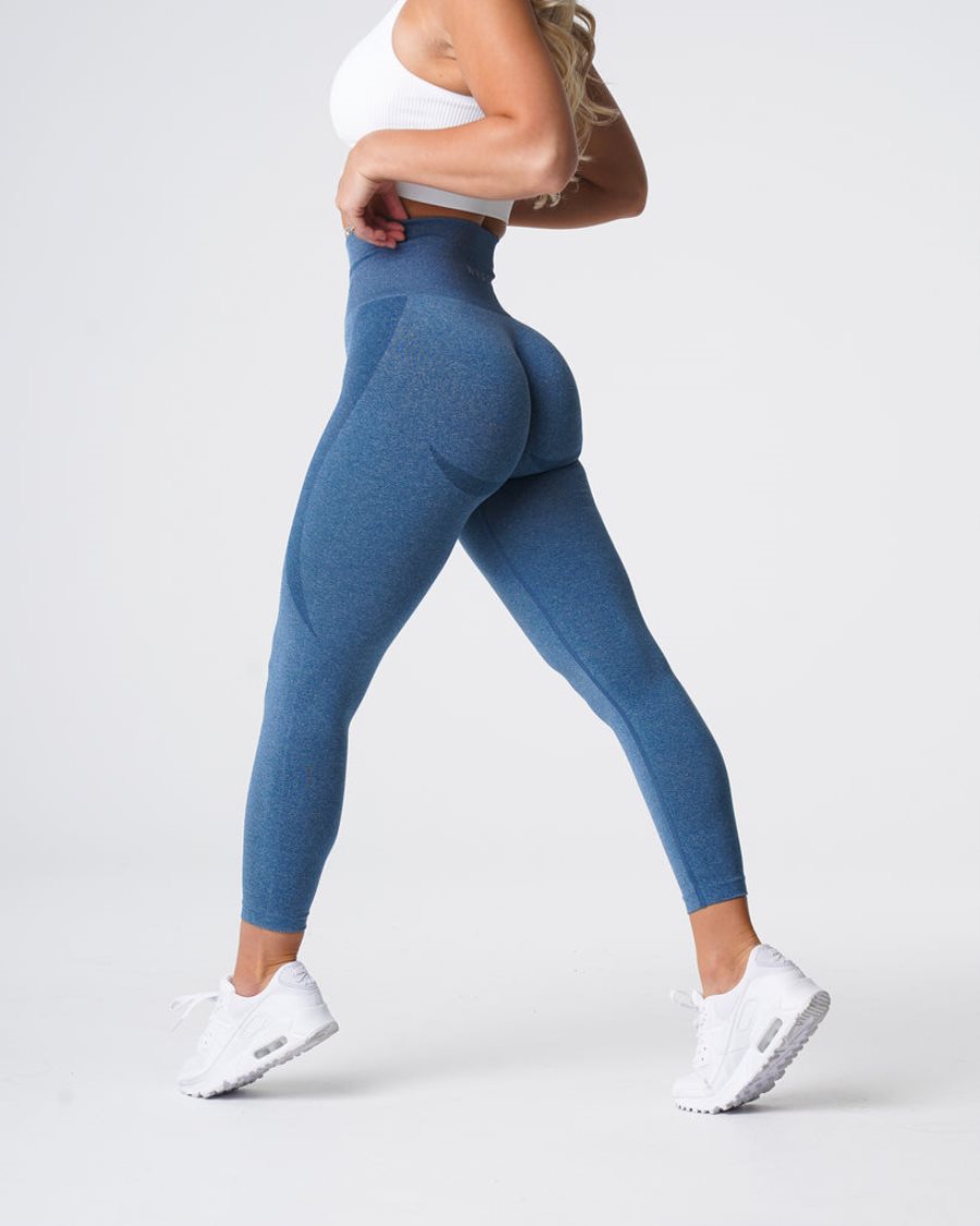 Blue Women's NVGTN Contour Seamless Leggings Dubai | rzr2s9Dj