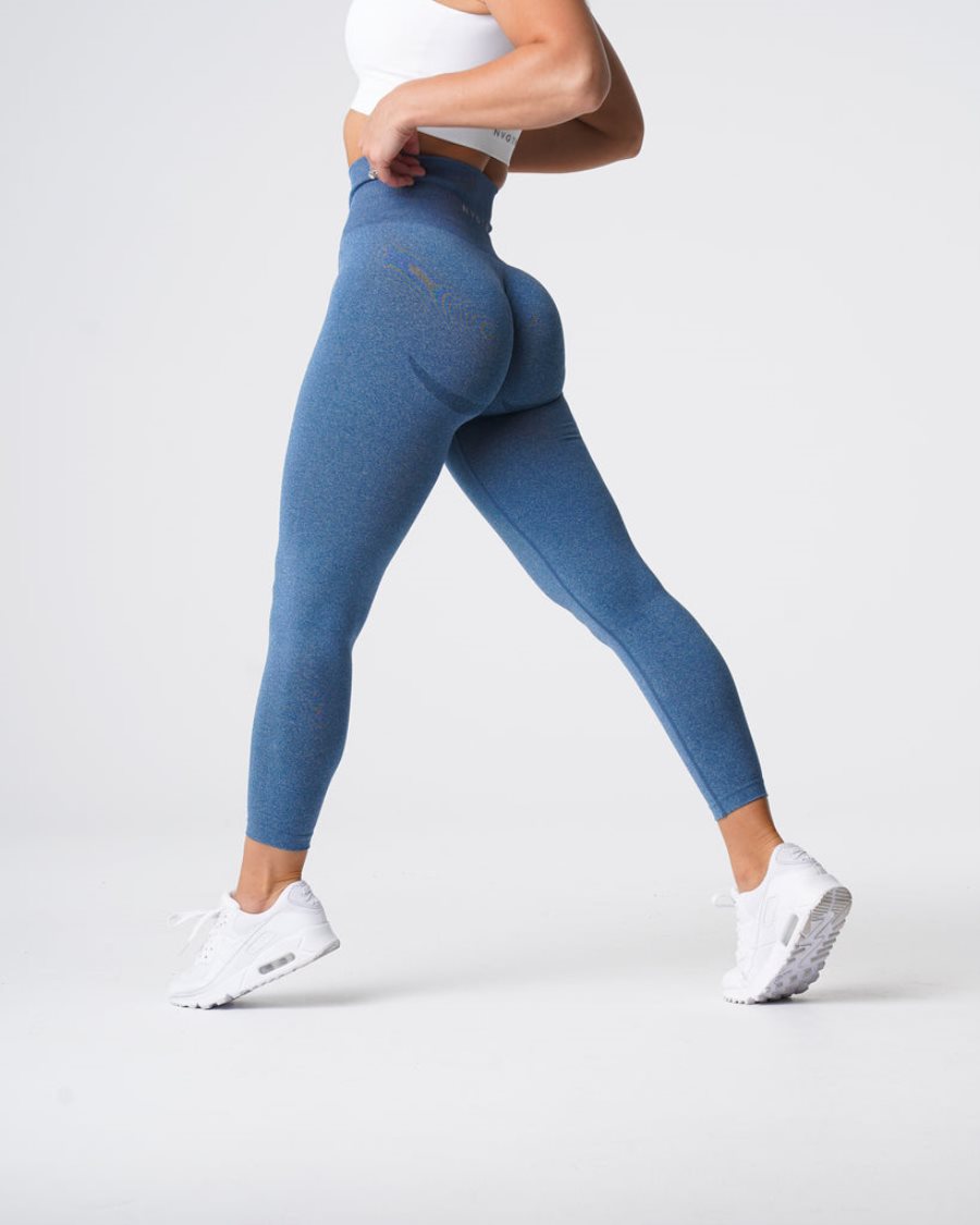 Blue Women's NVGTN Curve Seamless Leggings Dubai | II0iwC0R