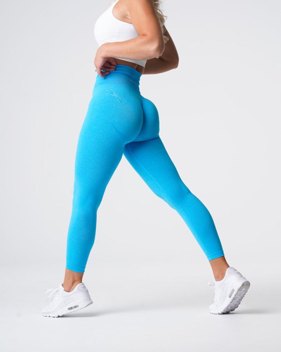 Blue Women\'s NVGTN Curve Seamless Leggings Dubai | oMOlCRUW