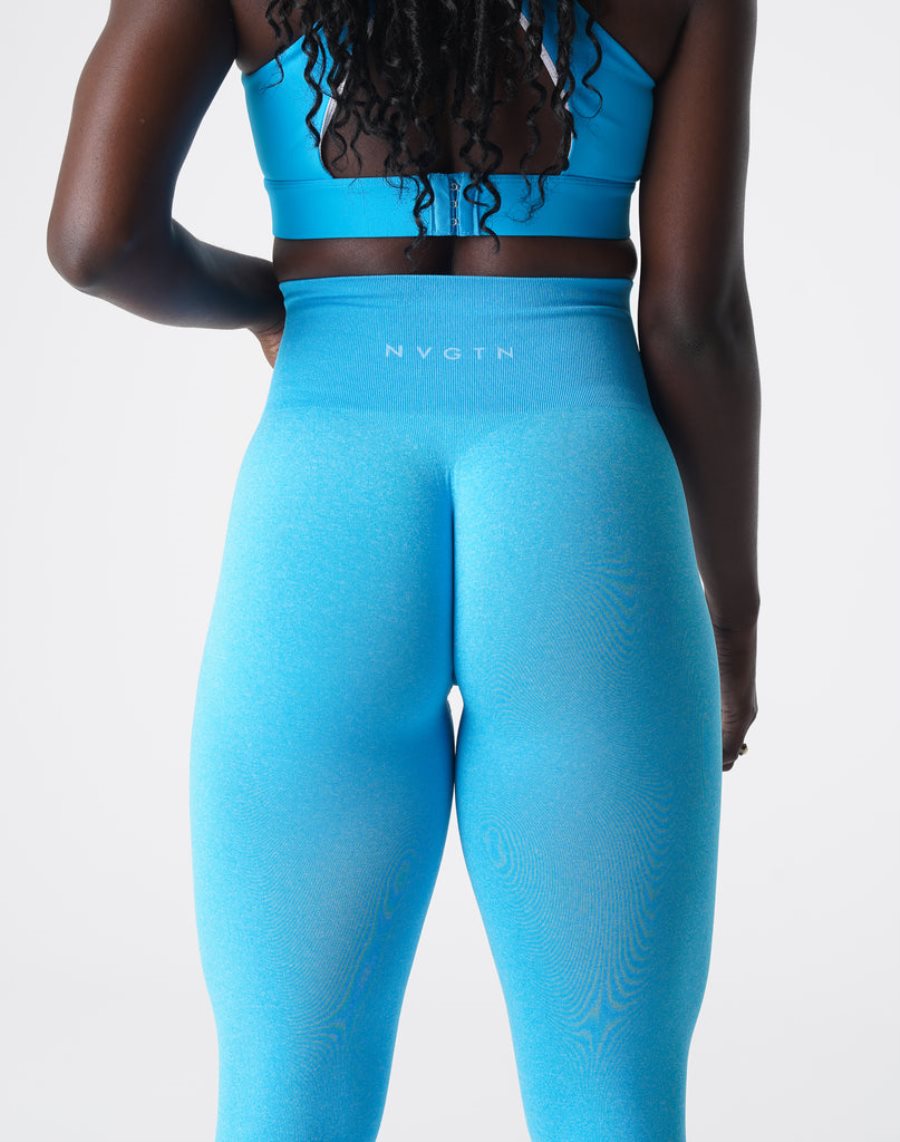 Blue Women's NVGTN NV Seamless Leggings Dubai | V0R71YO6