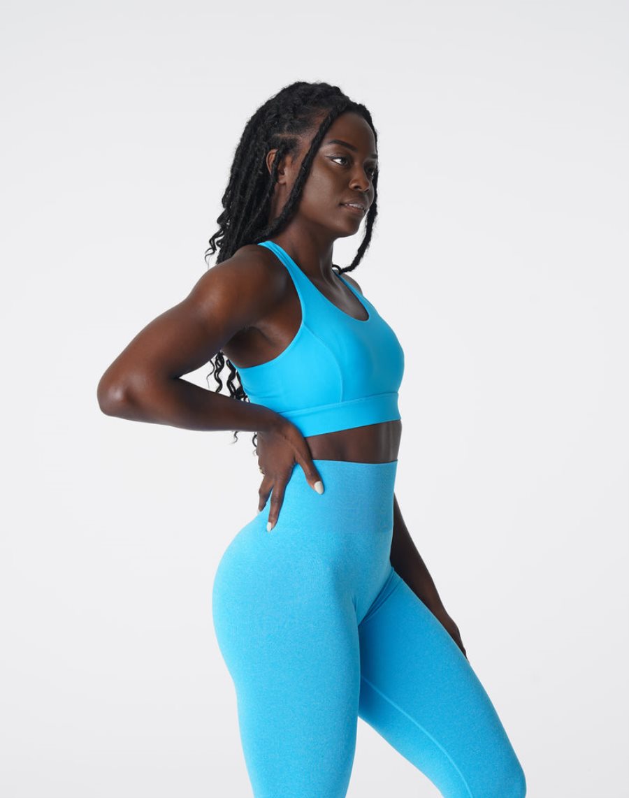 Blue Women's NVGTN Reveal Sports Bra Dubai | pgOtCykN