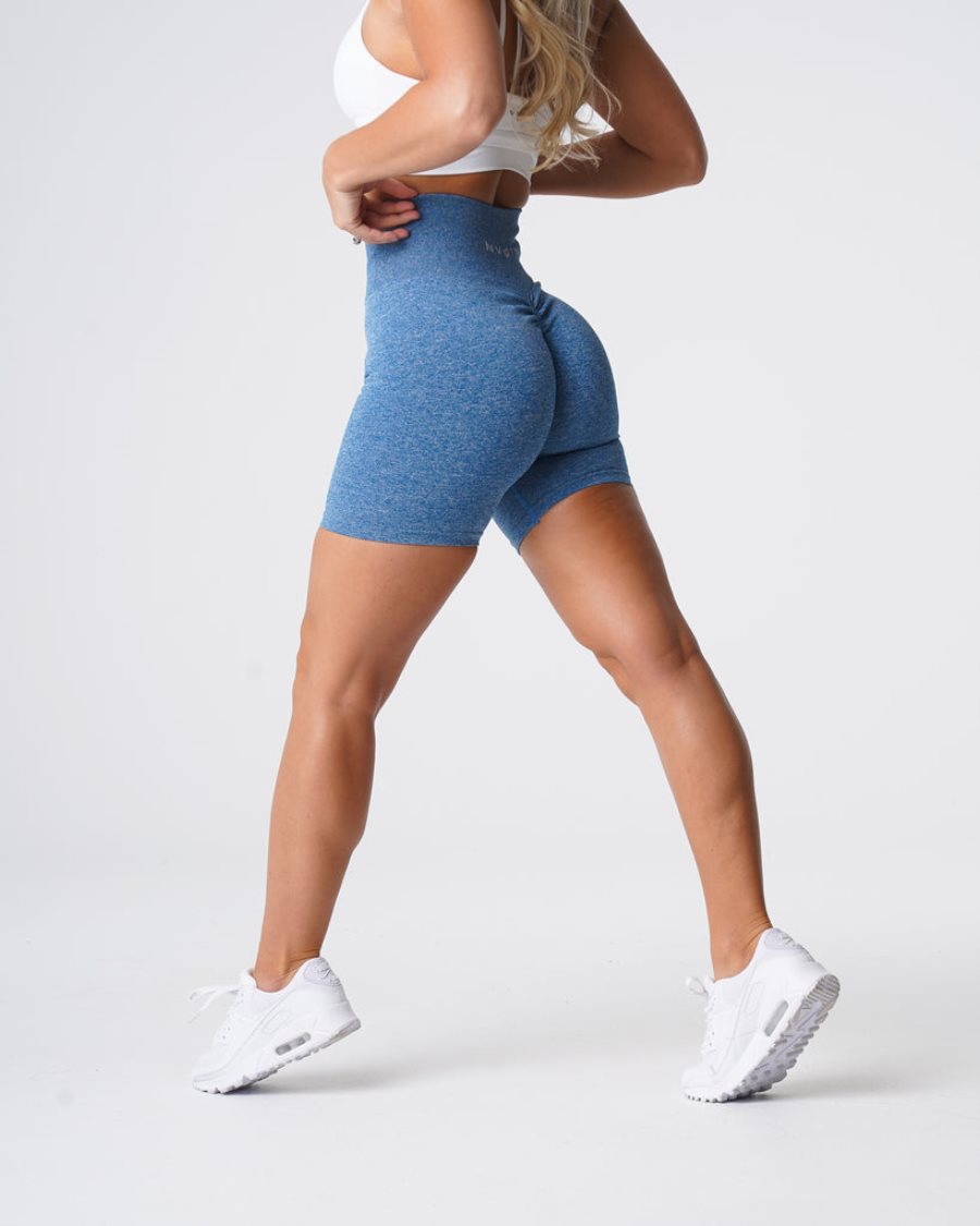 Blue Women's NVGTN Scrunch Seamless Shorts Dubai | xJsgYkCG