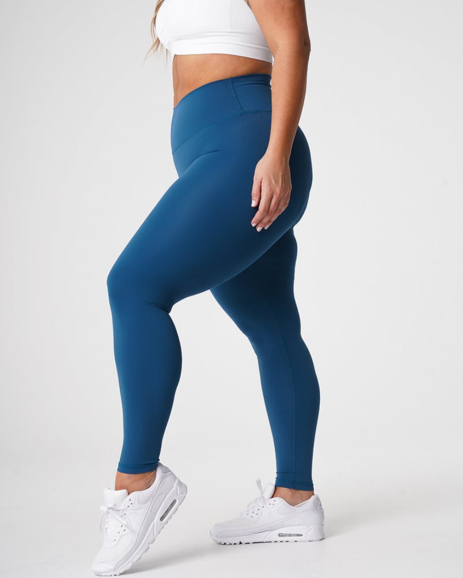 Blue Women's NVGTN Signature 2.0 Leggings Dubai | eE9WHvgB