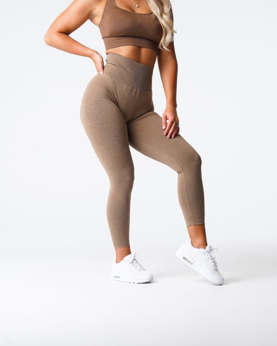 Brown Women's NVGTN NV Seamless Leggings Dubai | 9km8R0b2