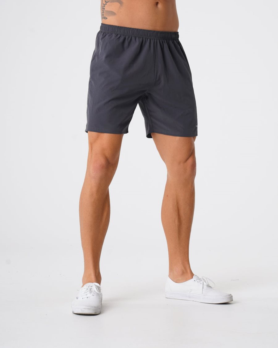 Deep Grey Men's NVGTN Flex Shorts Dubai | BZXdAxWz