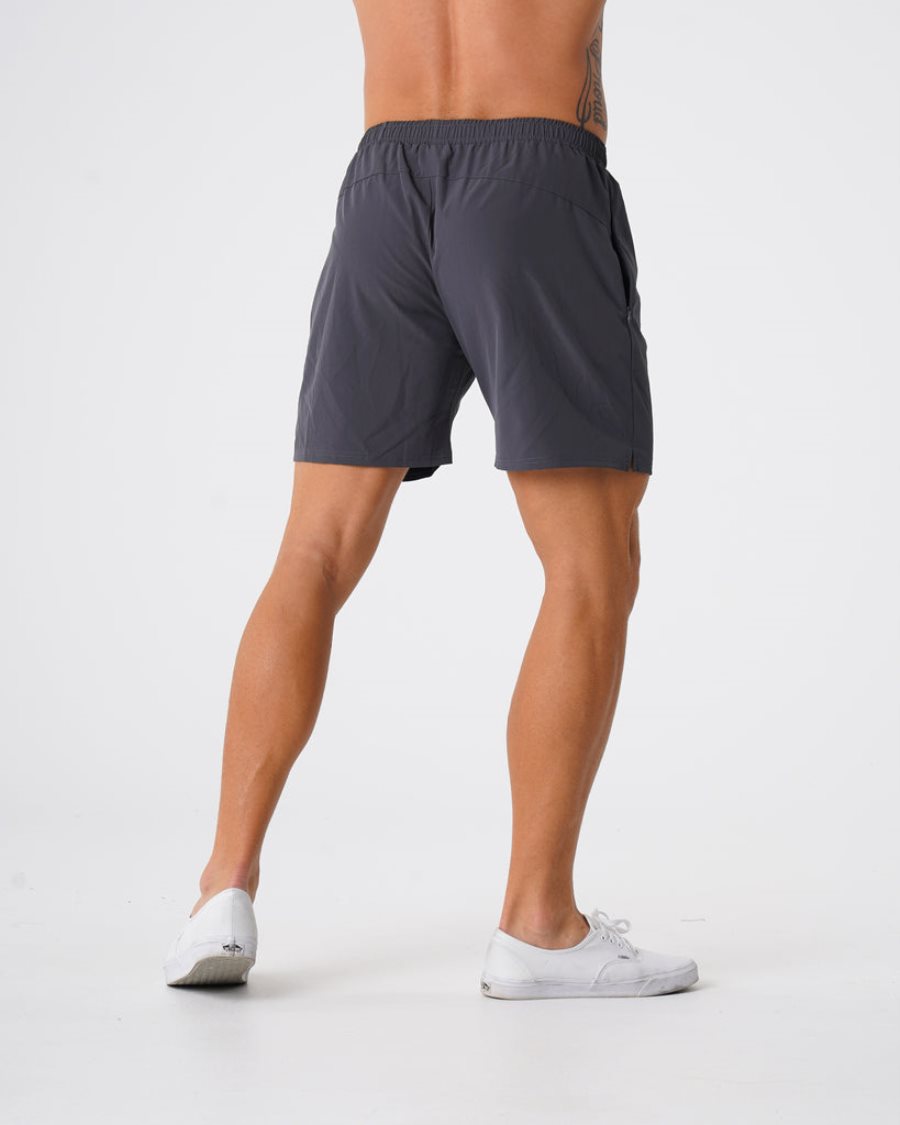 Deep Grey Men's NVGTN Flex Shorts Dubai | BZXdAxWz