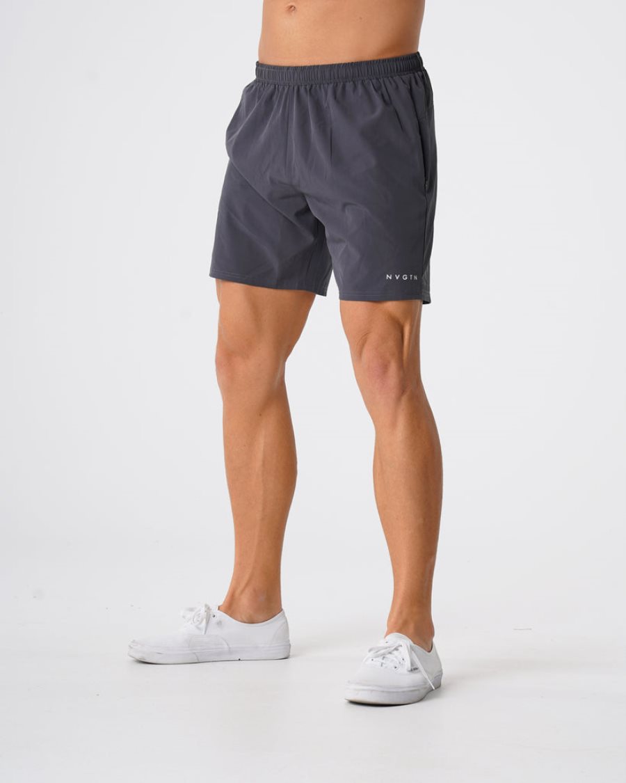 Deep Grey Men\'s NVGTN Flex Shorts Dubai | BZXdAxWz