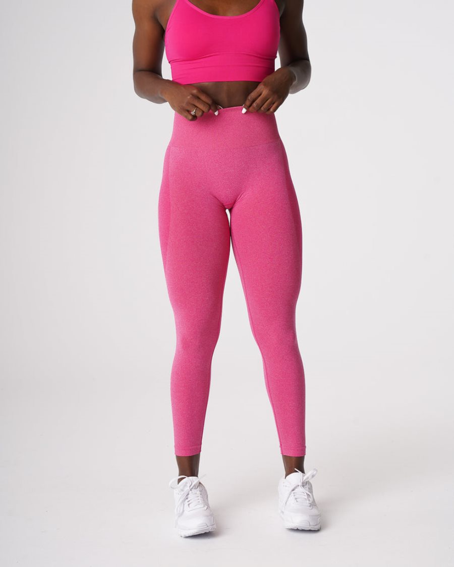 Fuchsia Women's NVGTN Contour Seamless Leggings Dubai | lexH9rXq