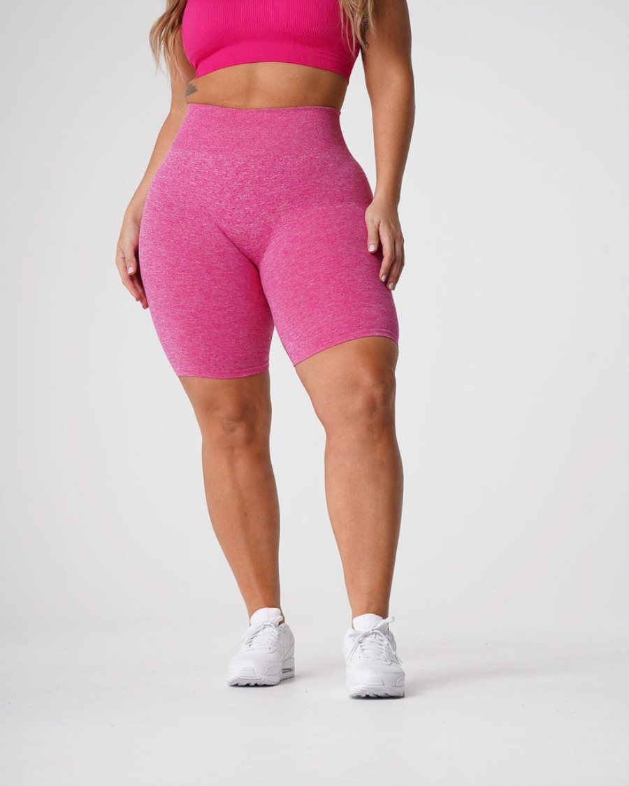 Fuchsia Women's NVGTN Scrunch Seamless Shorts Dubai | nf5dptoG