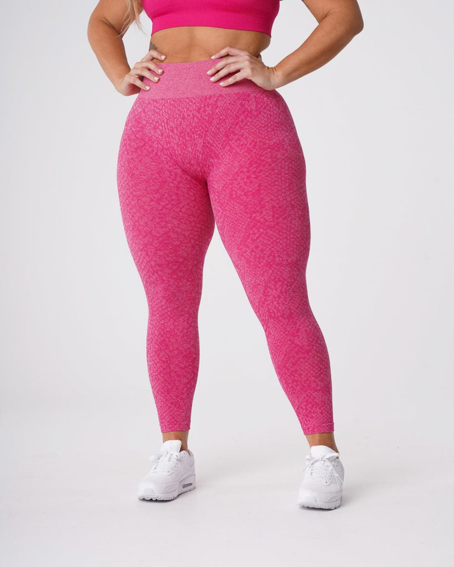 Fuchsia Women's NVGTN Snakeskin Seamless Leggings Dubai | cyTrHk6L