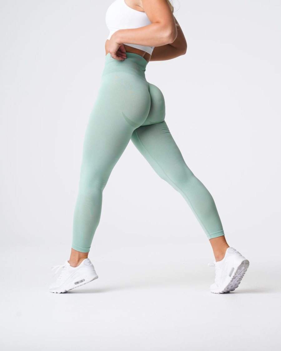 Green Women's NVGTN Curve Seamless Leggings Dubai | kYboylEW