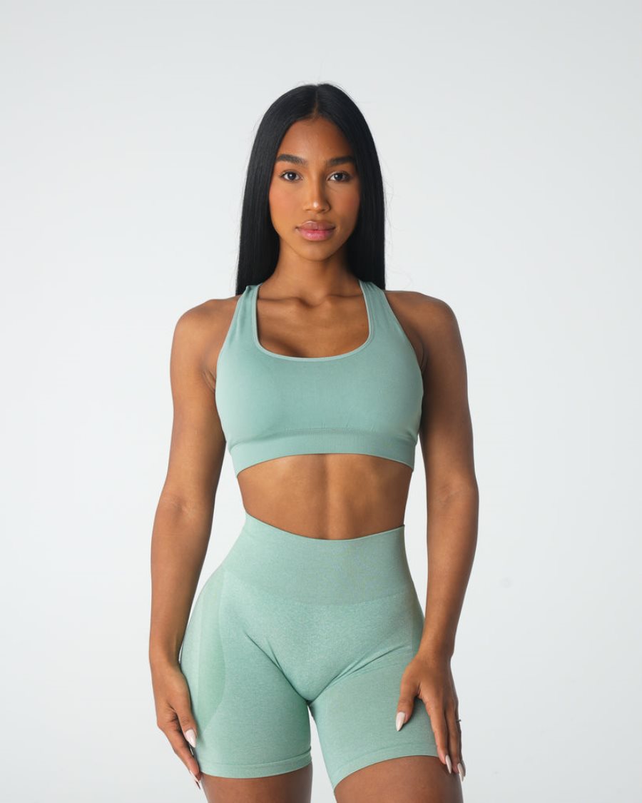 Green Women\'s NVGTN Inspire Seamless Sports Bra Dubai | WMxCkVvz