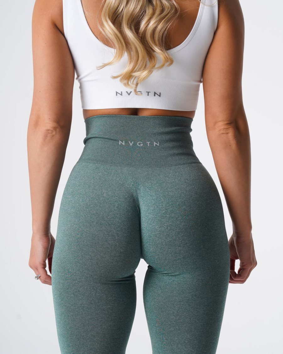 Green Women's NVGTN NV Seamless Leggings Dubai | ykbqZyS1