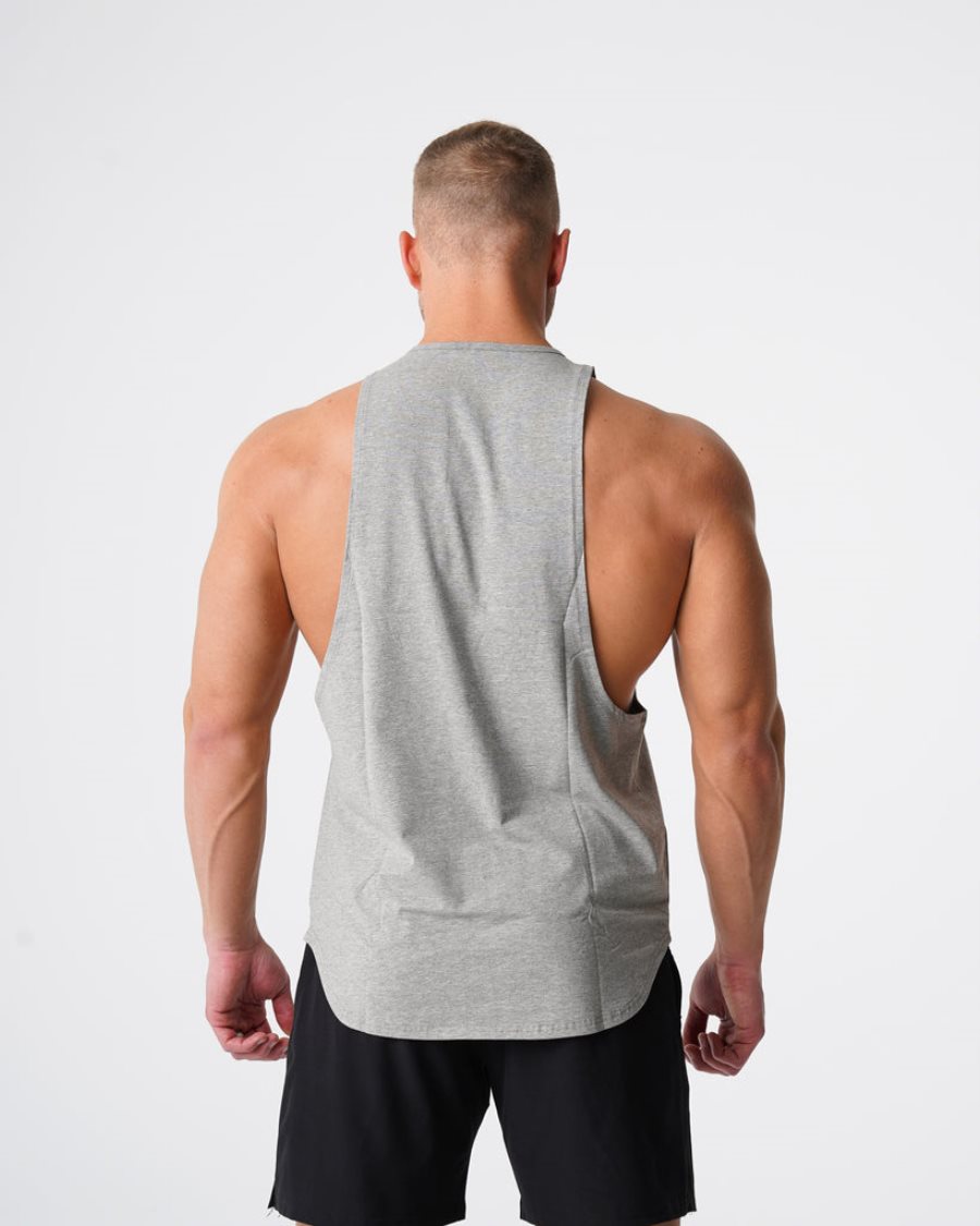 Grey Men's NVGTN Pulse Edge Tanks Dubai | BVJqS3fu