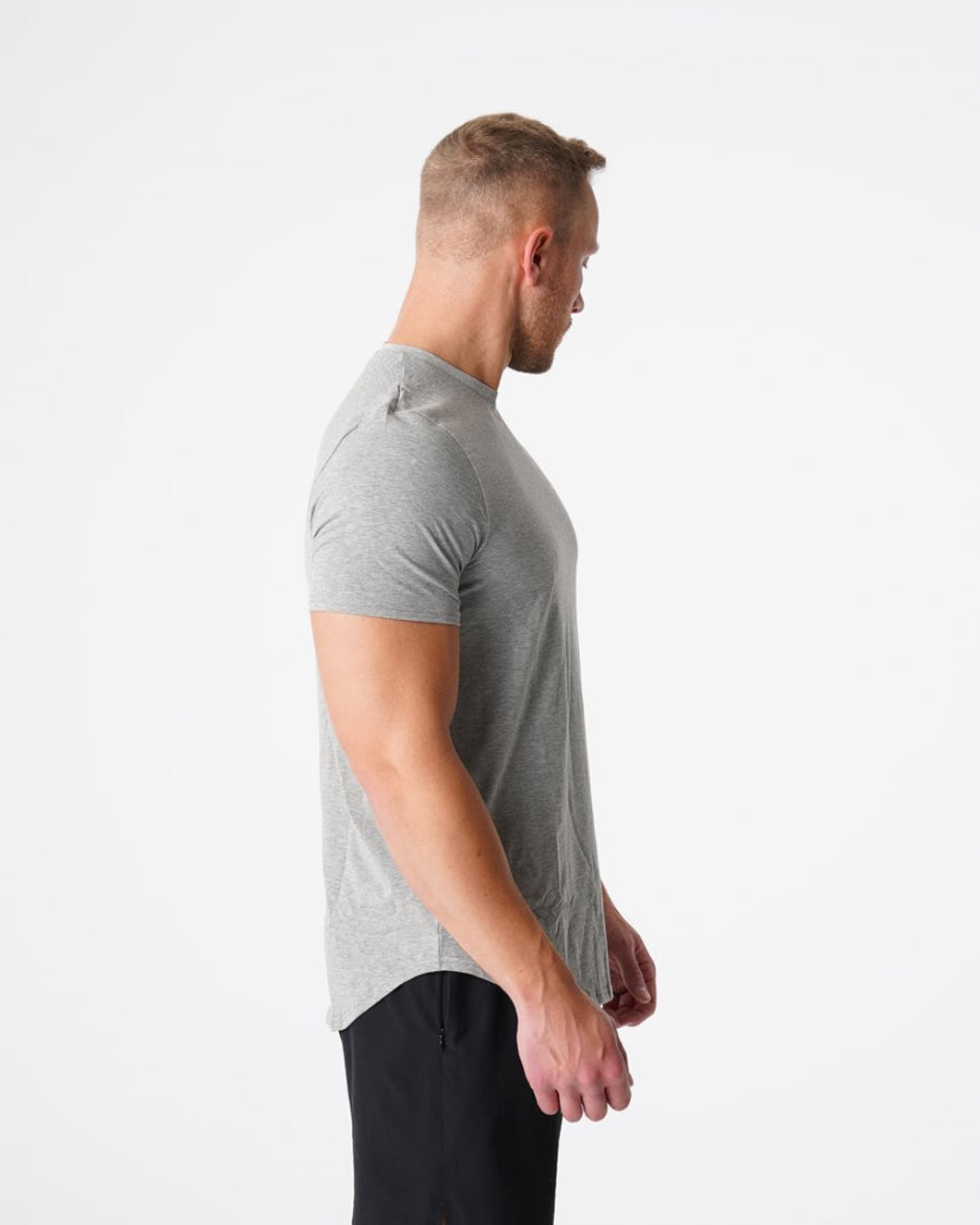 Grey Men's NVGTN Pulse Fitted T Shirts Dubai | C5uzp21T