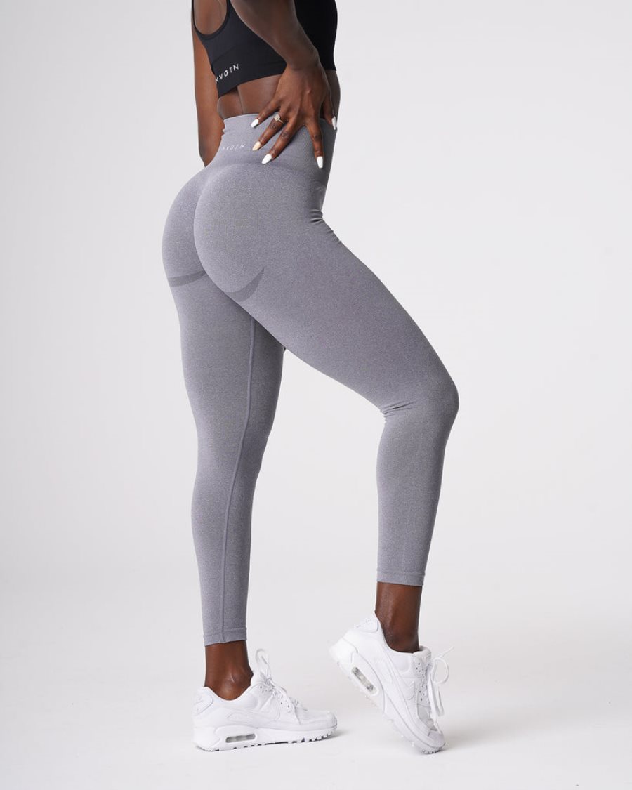 Grey Women\'s NVGTN Curve Seamless Leggings Dubai | WjEtWKZD