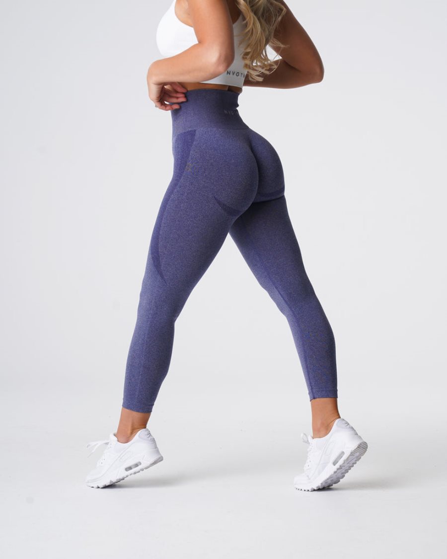 Indigo Women's NVGTN Contour Seamless Leggings Dubai | fOu1ieHz