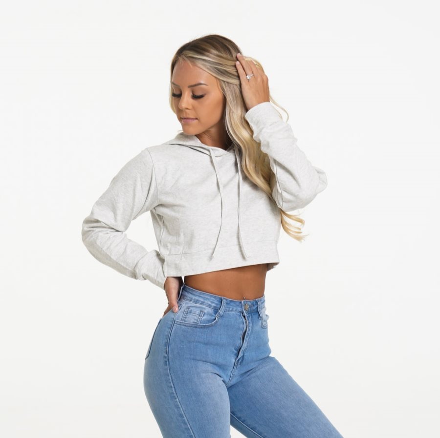 Light Grey Women's NVGTN Kick Back Hoodie Dubai | WXXOpS4w