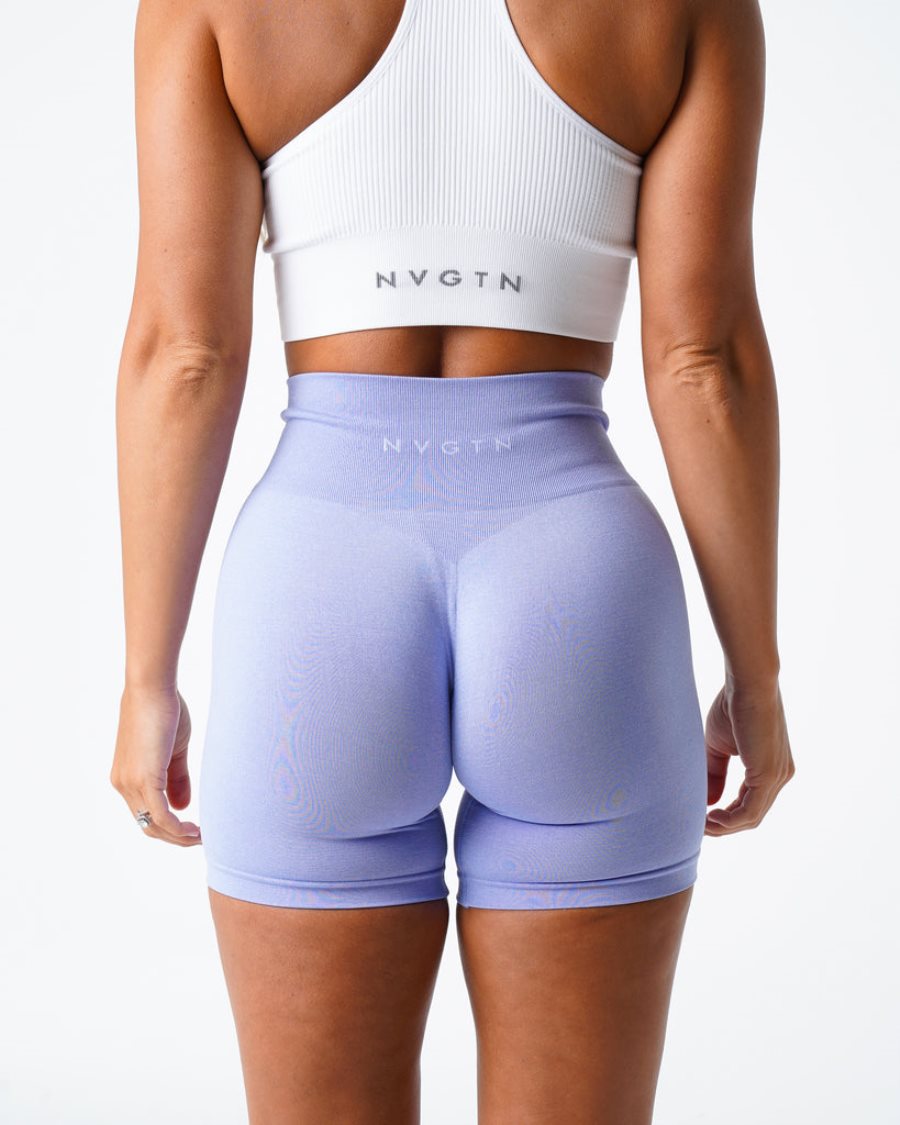 Light Purple Women's NVGTN Pro Seamless Shorts Dubai | ytDLyqLq