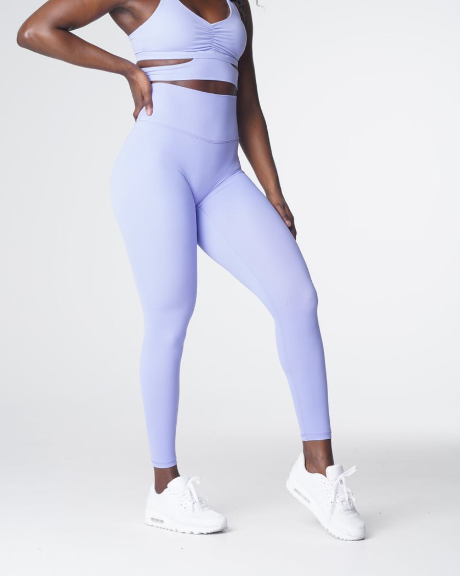 Light Purple Women's NVGTN Signature 2.0 Leggings Dubai | xpdHU9ze