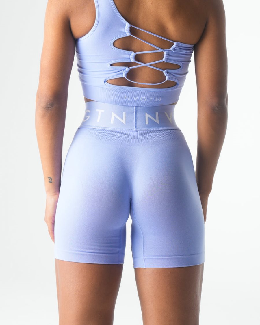 Light Purple Women's NVGTN Sport Seamless Shorts Dubai | veYbryOb