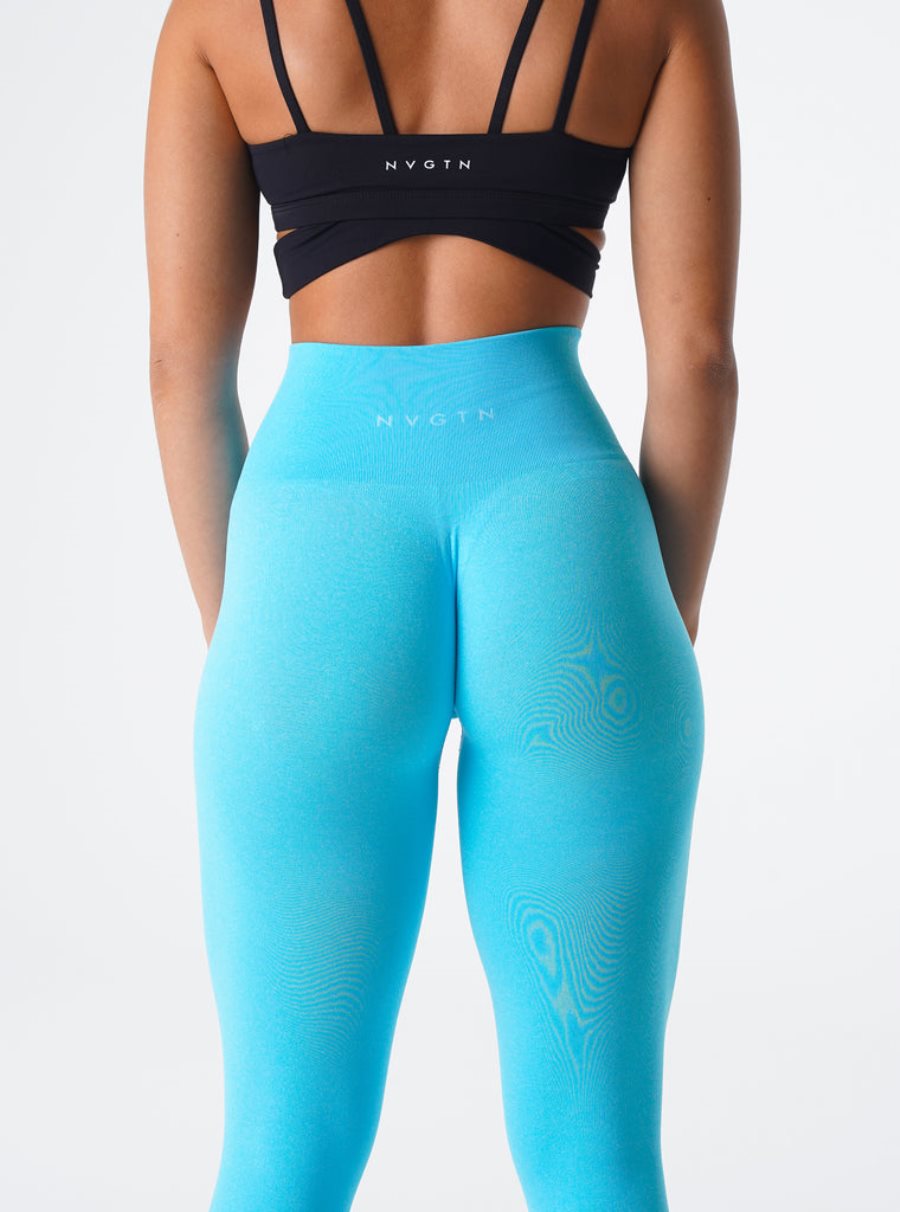 Light Turquoise Women's NVGTN NV Seamless Leggings Dubai | GrCeDy82