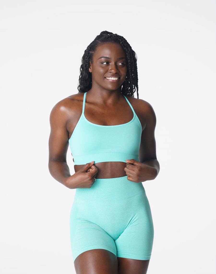 Mint Women's NVGTN Invincible Seamless Sports Bra Dubai | DSJFmjIt