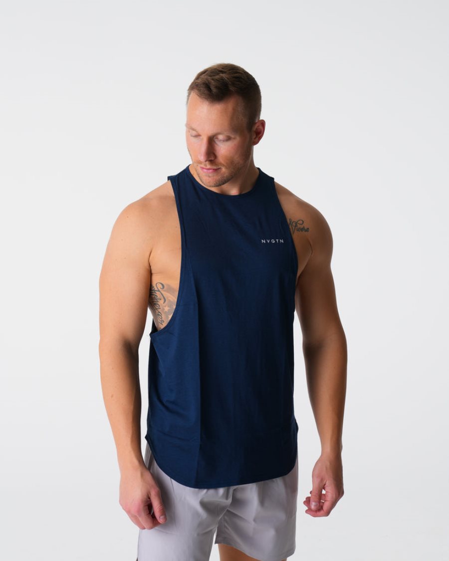 Navy Men's NVGTN Pulse Edge Tanks Dubai | Bhqij4Nr