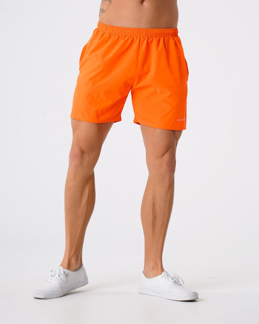 Orange Men's NVGTN Flex Shorts Dubai | cfjrhTZM