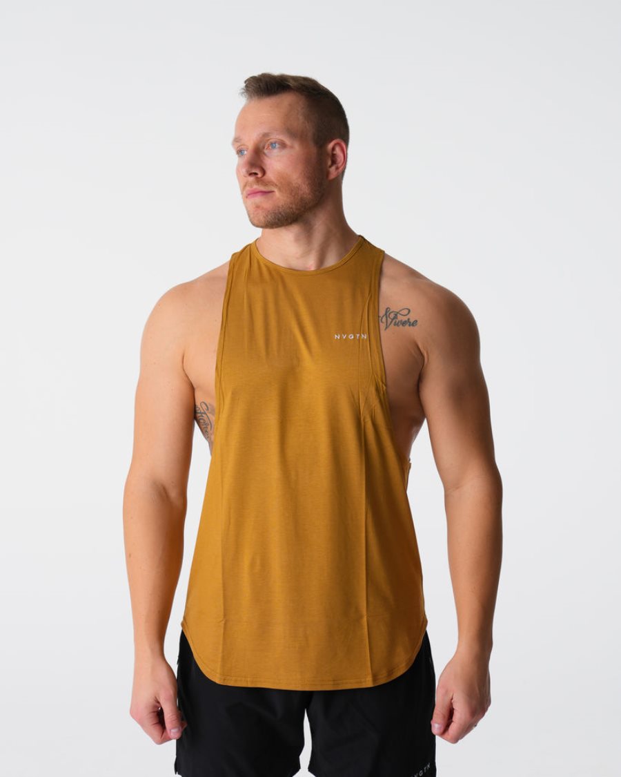 Orange Men\'s NVGTN Pulse Edge Tanks Dubai | HHR4k7yI