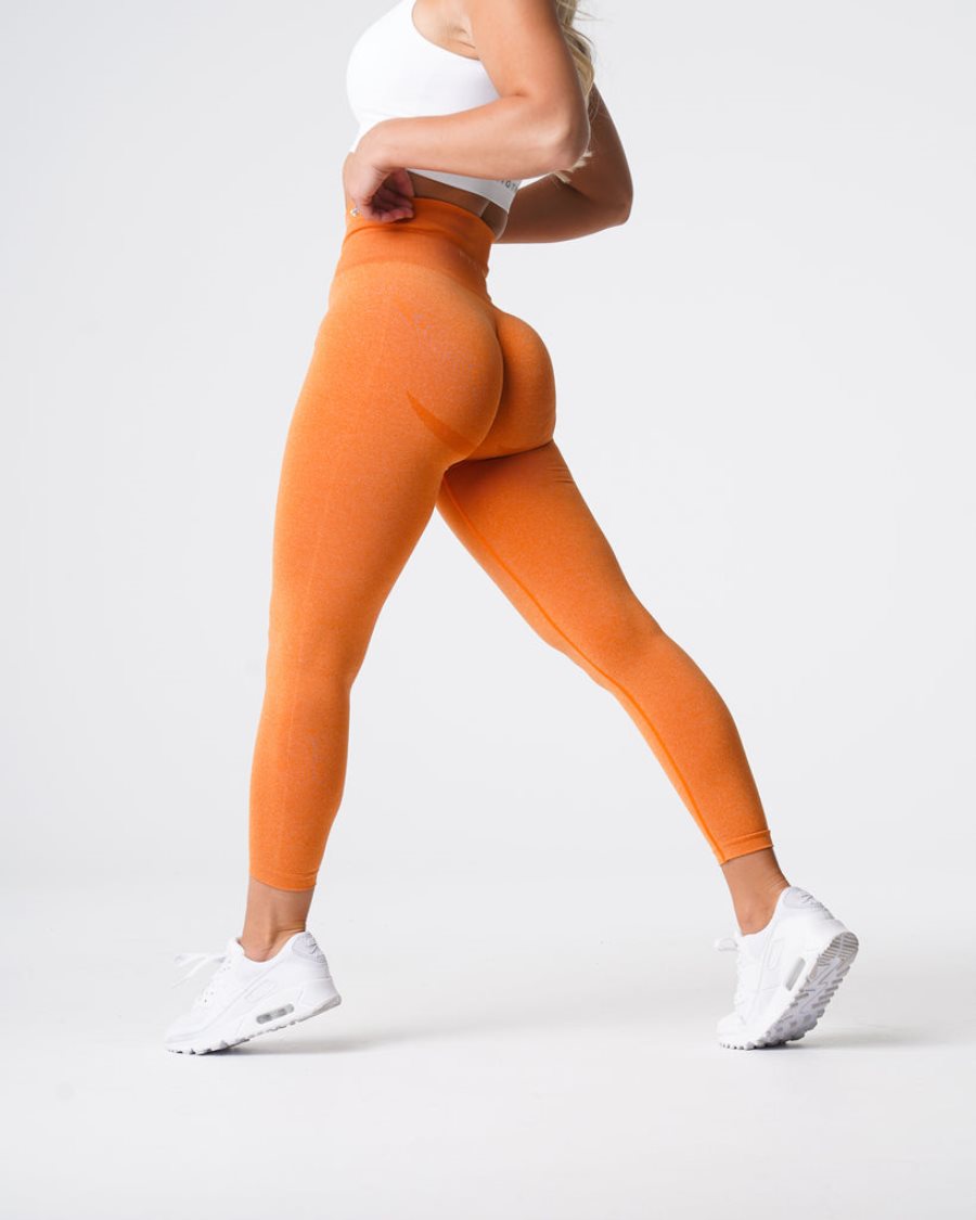 Orange Women\'s NVGTN Curve Seamless Leggings Dubai | WWQVSMMU