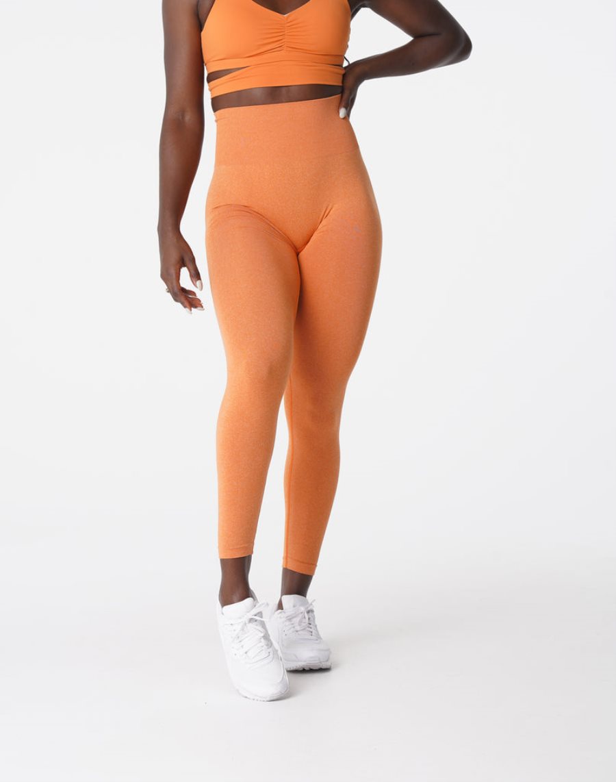 Orange Women's NVGTN NV Seamless Leggings Dubai | 38HGX1LQ