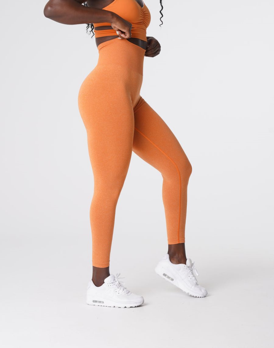 Orange Women's NVGTN NV Seamless Leggings Dubai | 38HGX1LQ