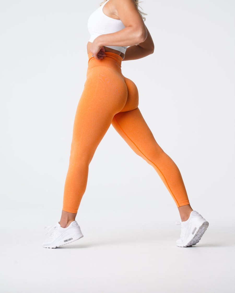 Orange Women's NVGTN NV Seamless Leggings Dubai | skzpKOWI