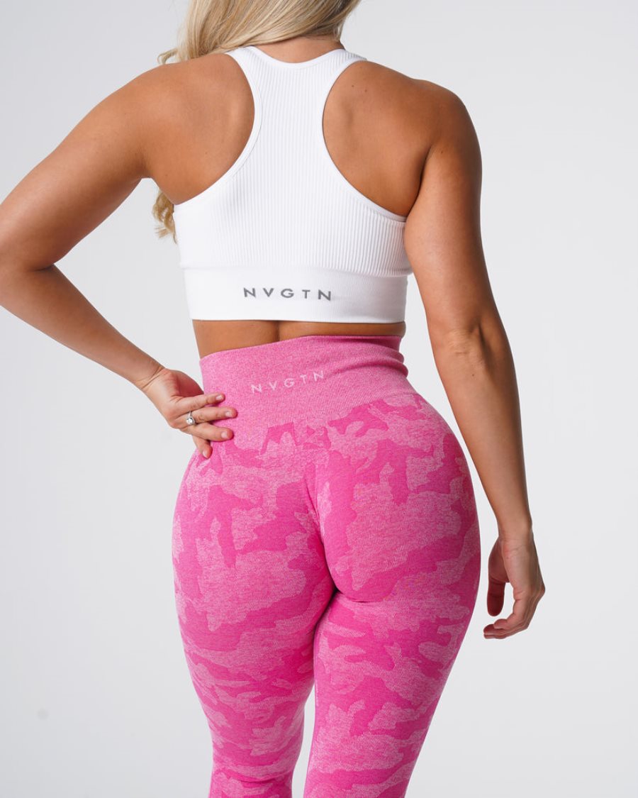 Pink Women's NVGTN Camo Seamless Leggings Dubai | 1i2GNM9F