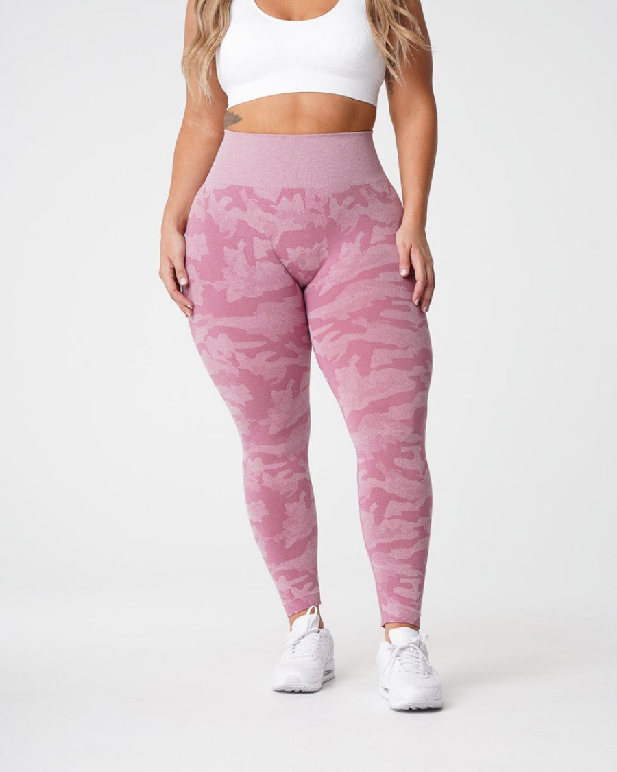 Pink Women\'s NVGTN Camo Seamless Leggings Dubai | sx6aW7K1